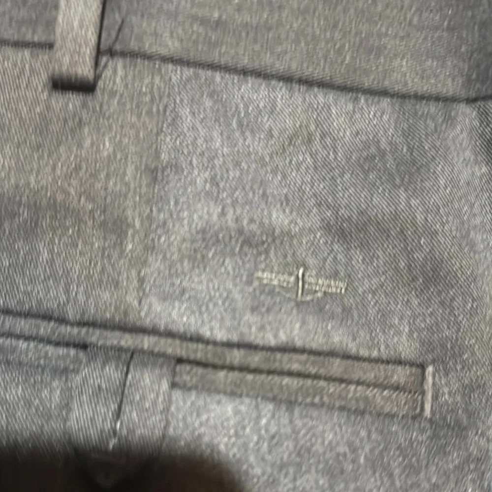 Dark Gray Men’s Relaxed Fit Flat Front Dress Pants with Belt Loops by Dockers - Picture 10 of 10